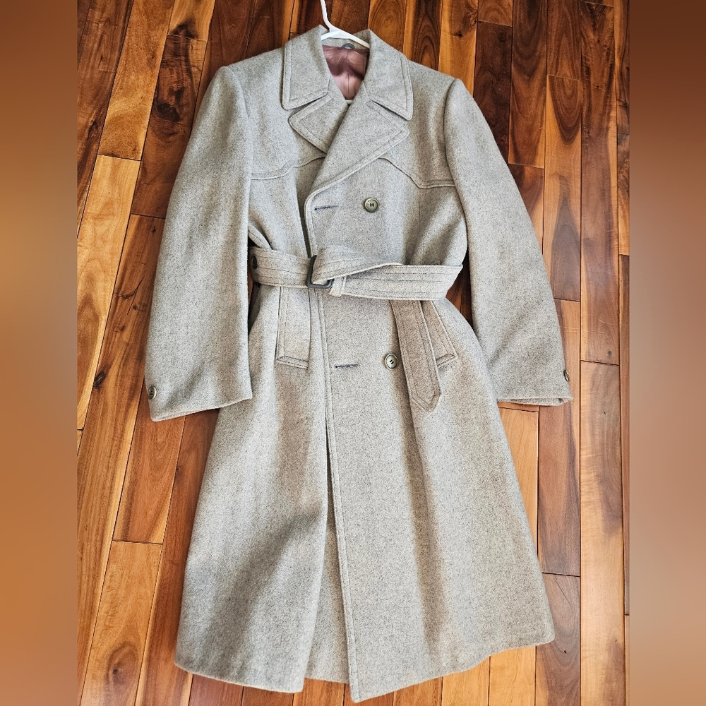 IL Classico grey wool trench jacket